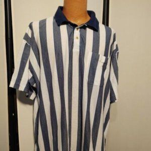 Vintage Arrow Striped Polo Shirt - Sz. 2XL